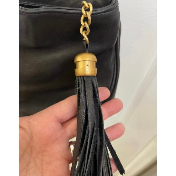 vintage Tignanello black leather shoulder bag - Picture 14 of 14